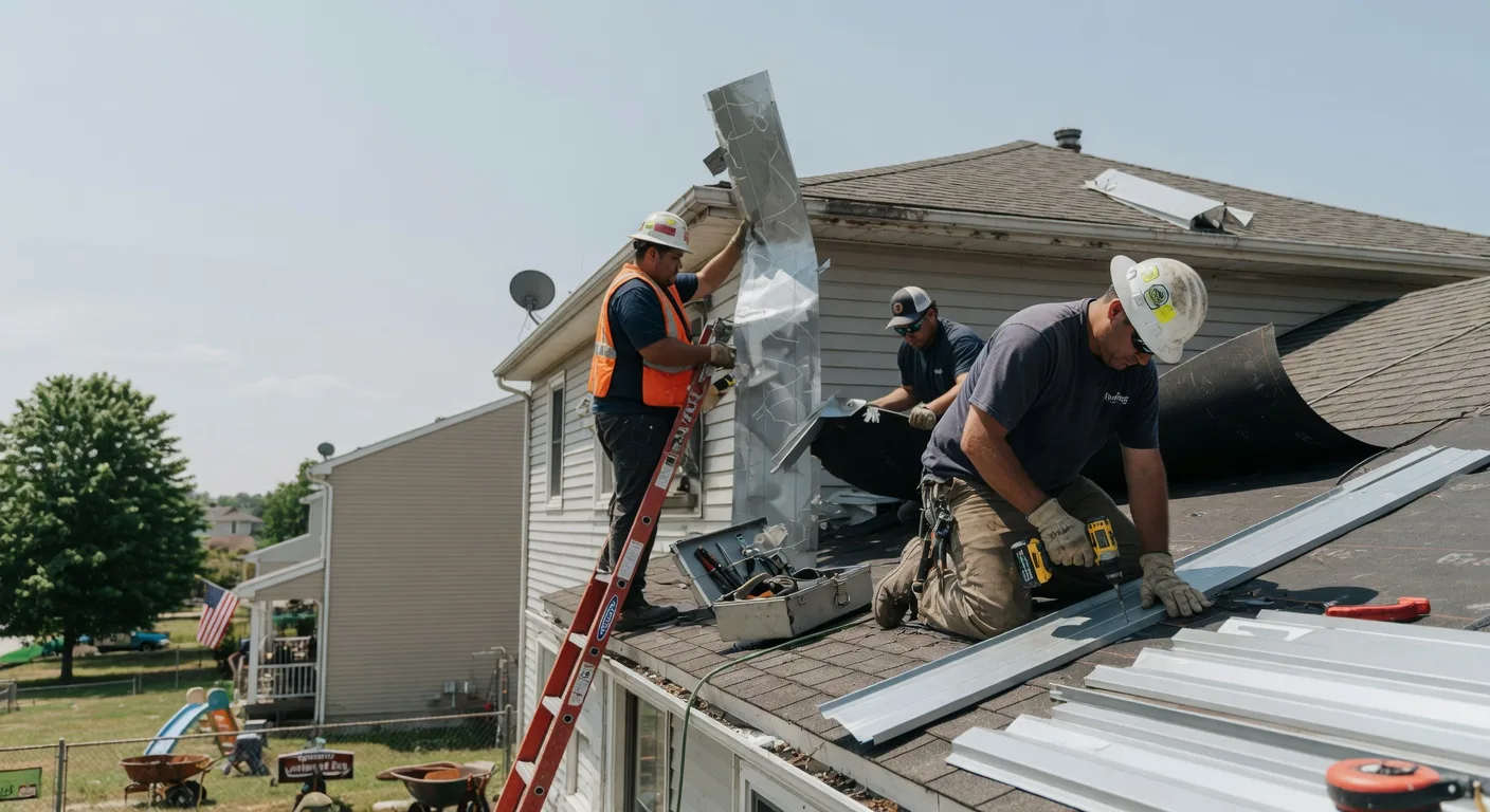 Storm Damage Metal Roof Repair in Booneville, IA